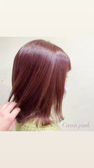 ミディアム ボブヘアカット Rikapi❤️のヘアスタイル