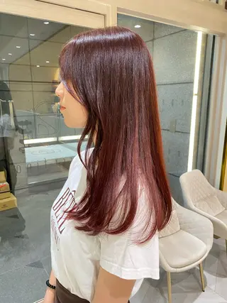 ロング カラー hina☺︎ 髪質改善/ストレートのヘアスタイル