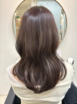 セミロング カラー レイヤーカット🍒韓 国ヘア🍒ひかりのヘアスタイル