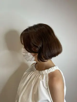 ショート カラー &chaLme   心斎橋所属・emi/髪質改善/ 韓国風/艶カラーのヘアスタイル