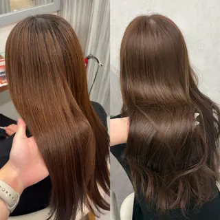 セミロング カラー VIEW YOKOHAMA所属・透明感カラー ／kana‎🤍のヘアスタイル