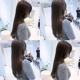 セミロング カラー カジュアルを女っぽく 𝗮𝘆𝗮𝗰𝗼のヘアスタイル