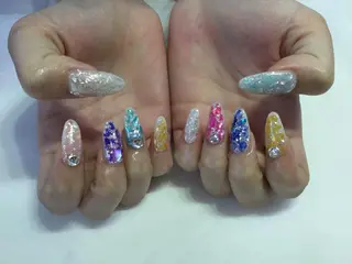 ネイル 💎🐰 saki. m 🐰💎のネイルデザイン