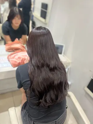 セミロング 【髪質改善カラー】 あむ·. ⟡ 🖤のヘアスタイル