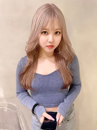 ロング カラー 心斎橋/ブリーチ minamiのヘアスタイル