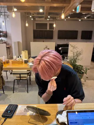 ショート カラー December/jingumae所属・メンズパーマ 特化うえちりくのヘアスタイル