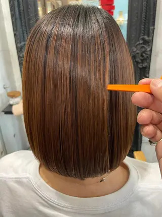 ショート カラー パーマ ショートボブ縮毛矯正 髪質改善のプロ山道潤のヘアスタイル