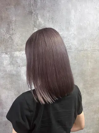 ミディアム カラー apollo yokohama所属・バレイヤージュ横浜 ハイライトのヘアスタイル