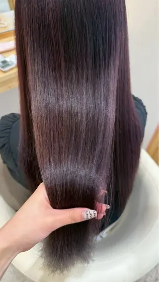 ロング カラー ブリーチなし艶カラー /いくののヘアスタイル