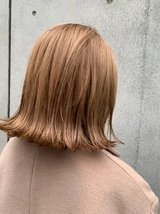 ミディアム カラー 平 ちひろのヘアスタイル