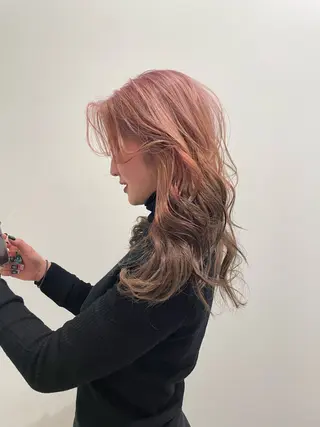ロング カラー 心斎橋 美髪職人　近江のヘアスタイル