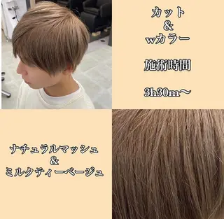 ショート カラー メンズ jill by gisel＿奥家のヘアスタイル