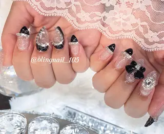 ネイル 23時まで❤︎韓国、 ワンホンネイルのネイルデザイン