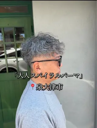 ショート パーマ メンズ SHION men's permのヘアスタイル