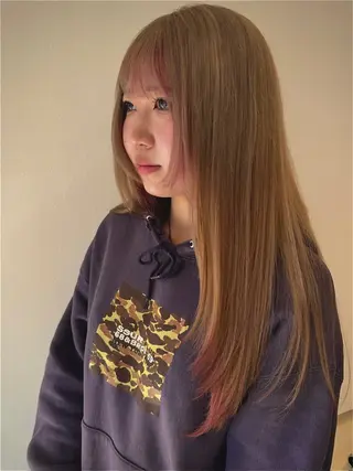 ロング 💖ASUKA 💜/透明感カラーのヘアスタイル