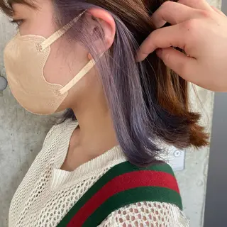 ミディアム カラー 横浜美容室／暖色系 michika🌹のヘアスタイル