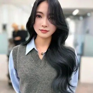 ロング nit by AHNKISM所属・韓国ヘア💎レイヤー カットYUYAのヘアスタイル