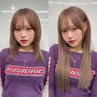 ロング カラー ヘアアレンジ 🎀プルエクステ みまひかる🎀のヘアスタイル