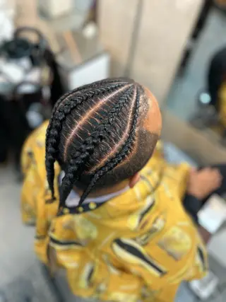 ミディアム メンズ HARURU🪮✨ ブレイズ海外ヘアのヘアスタイル