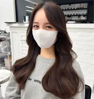 ロング 韓国ヘア♡ 顔まわりカットayaのヘアスタイル