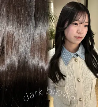 ロング あゆみ︎︎✮／ 暖色カラー／博多のヘアスタイル