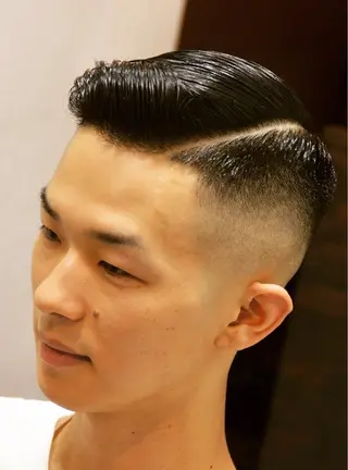 ショート BARBER STYLES 町田店所属・濡れパン緩パンアイロ ンパーマ💈小山のヘアスタイル