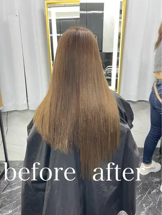 ロング カラー エクステ🩵ブリーチ 韓国ヘア🩵KAEのヘアスタイル