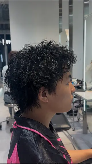 ショート メンズ 似合わせパーマ🔥 河浪  大智のヘアスタイル