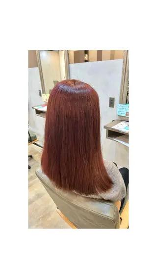 ミディアム カラー 長谷川 楓恋のヘアスタイル