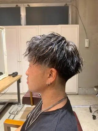 ショート カラー パーマ 👑ツイスパ👑 中谷 陸のヘアスタイル