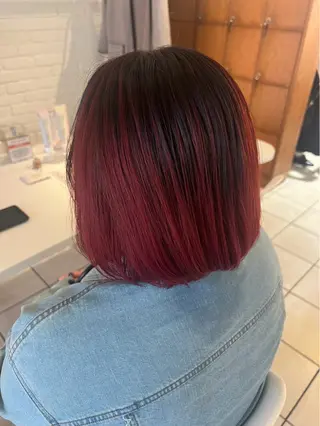 ショート カラー 🩰韓国レイヤー🩷 艶カラー🌷小栁歩美のヘアスタイル