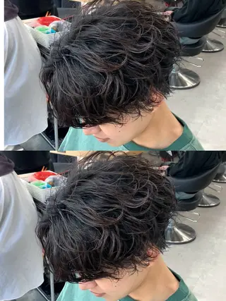 パーマ メンズ 🤍セット簡単パーマ 🤍TAMAKIのヘアスタイル