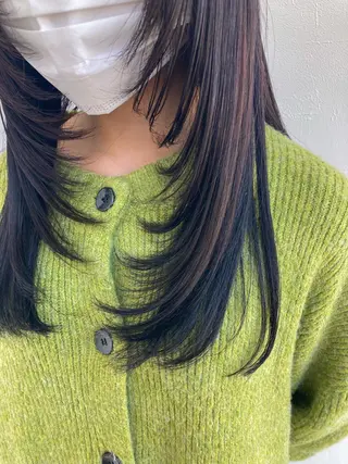 セミロング Prism co所属・入澤 由亜のヘアスタイル