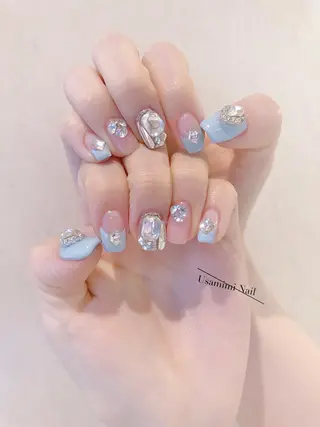 ショート ネイル USAMiMi 🐰💕のネイルデザイン