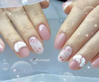 ネイル Purasia高橋✧ マグ/ワンホン/地雷のネイルデザイン