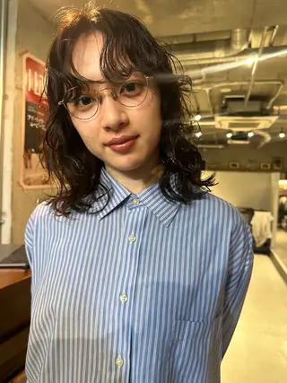 ミディアム パーマ 斎藤祐樹 /レイヤー/パーマのヘアスタイル