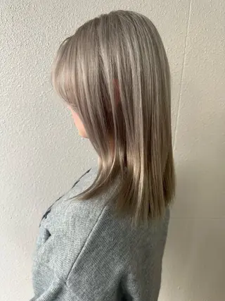 ミディアム カラー 甲斐 遼太郎のヘアスタイル