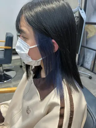 ミディアム カラー newi梅田🫧韓国 ヘア🫧sakiのヘアスタイル