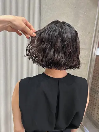 パーマ ボブパーマコテ巻き風 パーマNo1深江秀平のヘアスタイル