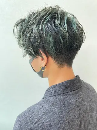 ショート カラー 髪質改善/ブリーチ 田代 龍我のヘアスタイル