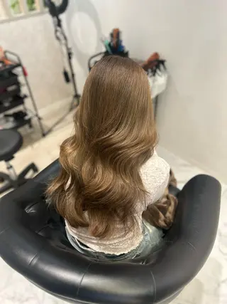 ロング カラー &chaLme   心斎橋所属・emi/髪質改善/ 韓国風/艶カラーのヘアスタイル