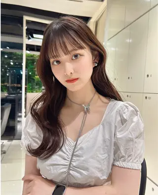 ロング カラー トレンド甘めガーリー Mizuki☁️🫧のヘアスタイル