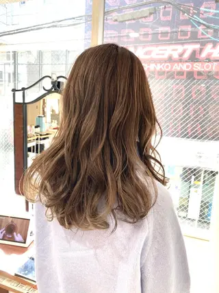 セミロング カラー Kazu .Kのヘアスタイル