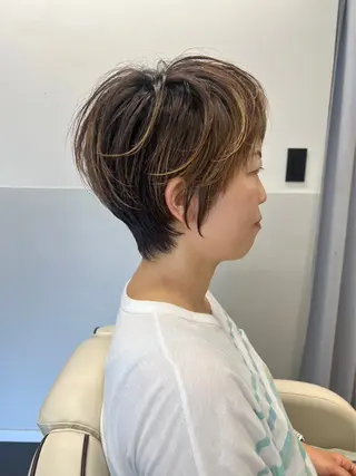 ショート 🌟ショート/シ ョートボブ/岡田🌟のヘアスタイル