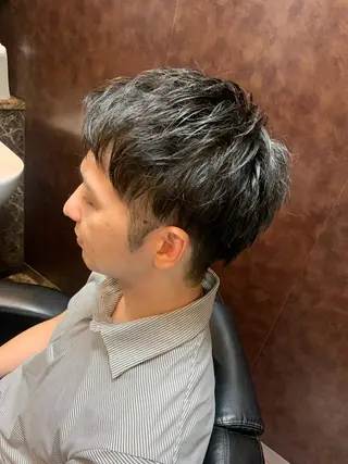 ショート メンズ HIRO  GINZA   PREMIUMBARBER パレスホテル東京店所属・行平 成穂のヘアスタイル