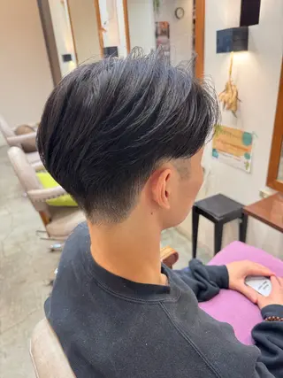 ショート カラー パーマ メンズ Pap's宝塚南口店所属・座古 大輝のヘアスタイル