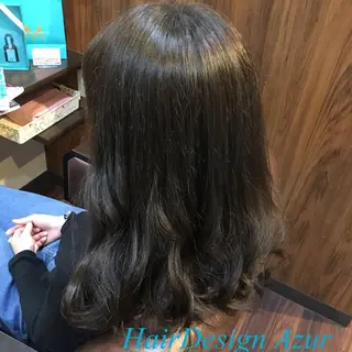 セミロング カラー HairDesign Azurのヘアスタイル