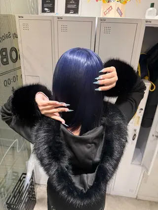 ロング カラー ハイトーン/ブリーチ 💙みずき💙のヘアスタイル