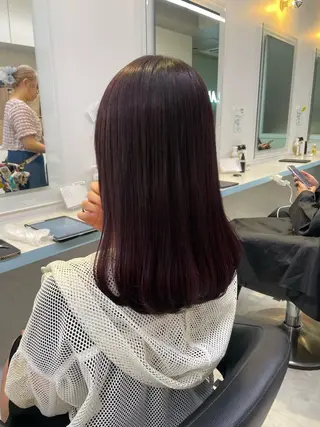 ミディアム カラー Salowin池袋East 店3F所属・【美髪矯正/絹髪】 🎀hinano🎀のヘアスタイル