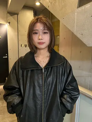 ショート カラー juno所属・ボブ/パーマ/透明感 カラー　善方浩貴のヘアスタイル